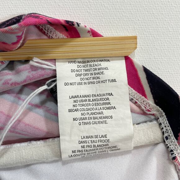 Liz Claiborne Strapless Swim Top Size 8 Multi Colored - Picture 6 of 8